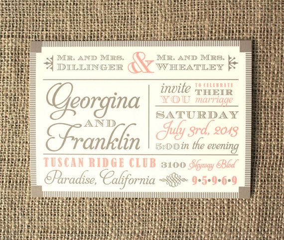 Vintage Wedding Invitation Font