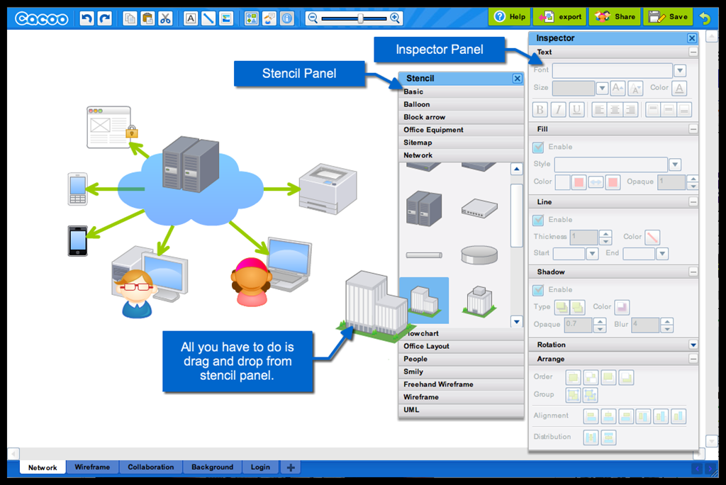 Visio Cloud Diagram