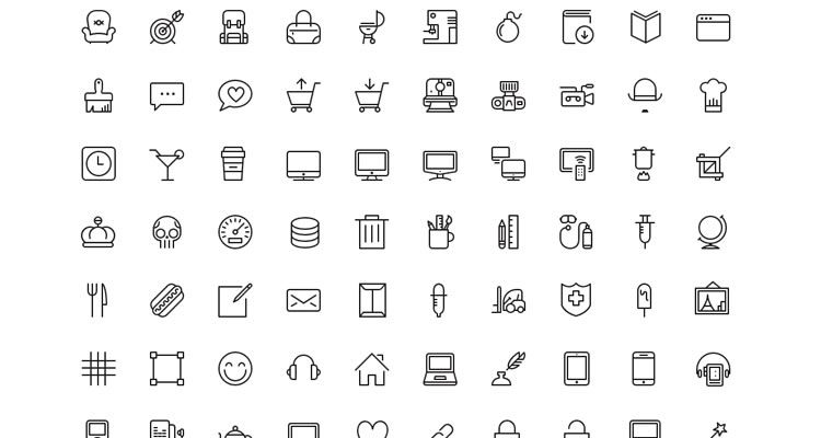 Web Icons Photoshop Custom Shapes