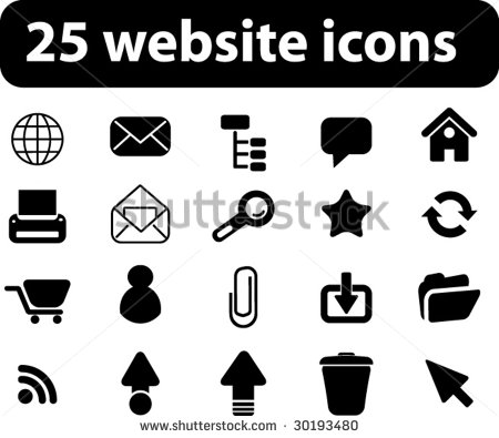 Website Icon Black and White