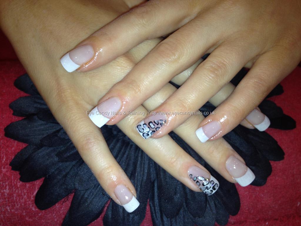 White Acrylic Nails with Tips