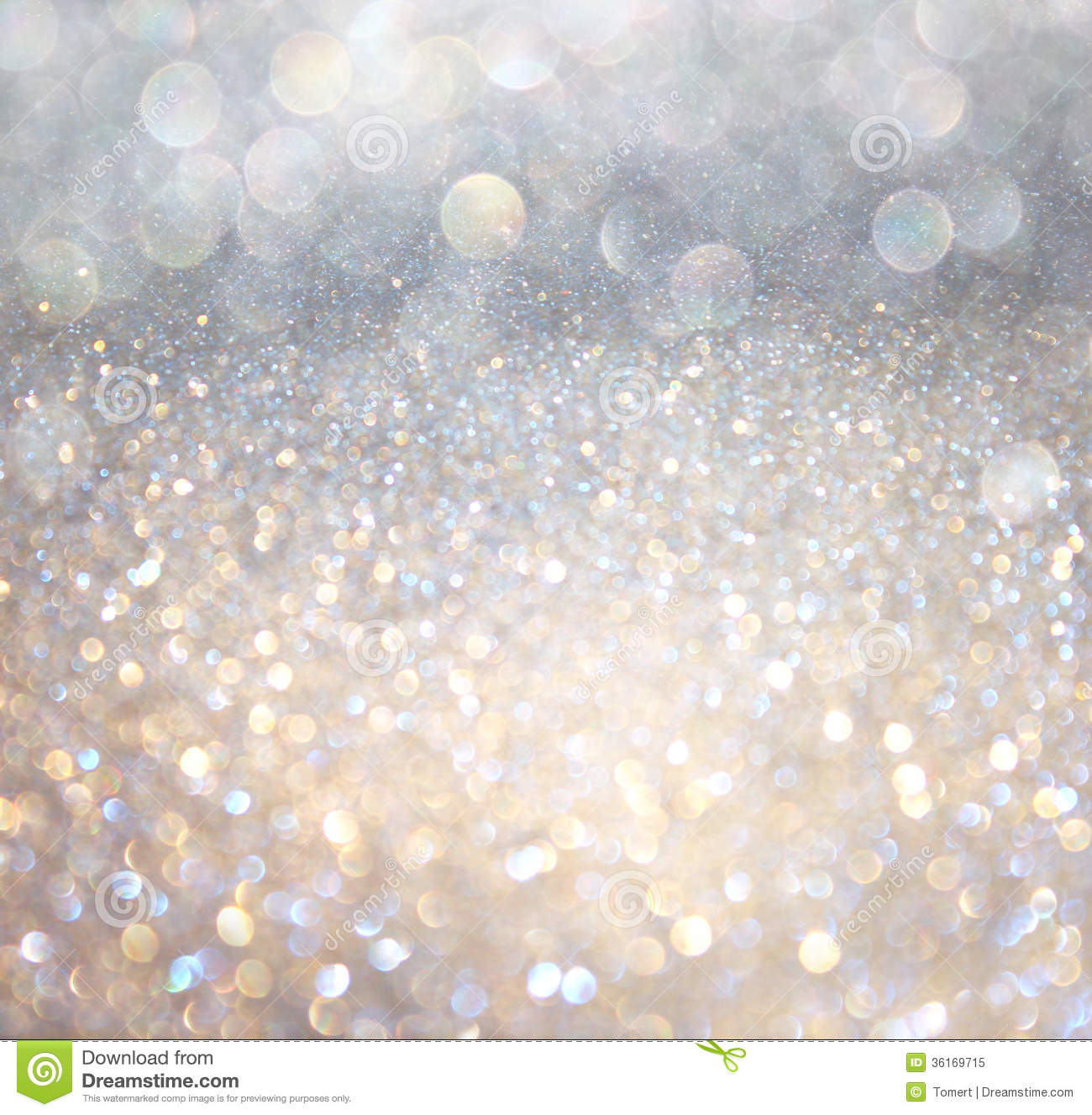 White Gold and Silver Christmas Background