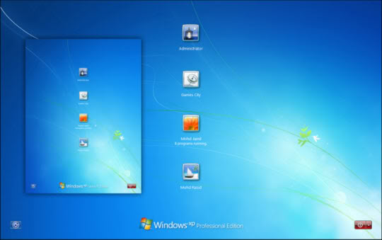 Windows 7 Log On Icons