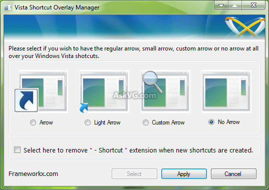 Windows Shortcut Arrow Icon