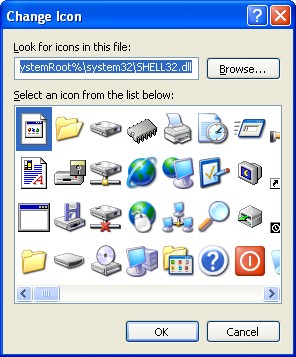 Windows XP Change Folder Icon