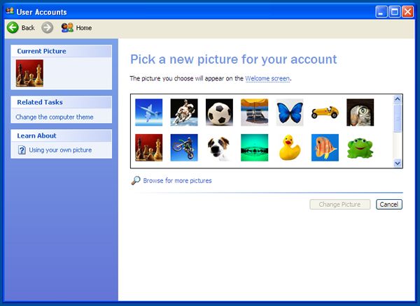 Windows XP User Accounts