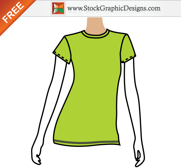 Woman T-Shirt Design Template