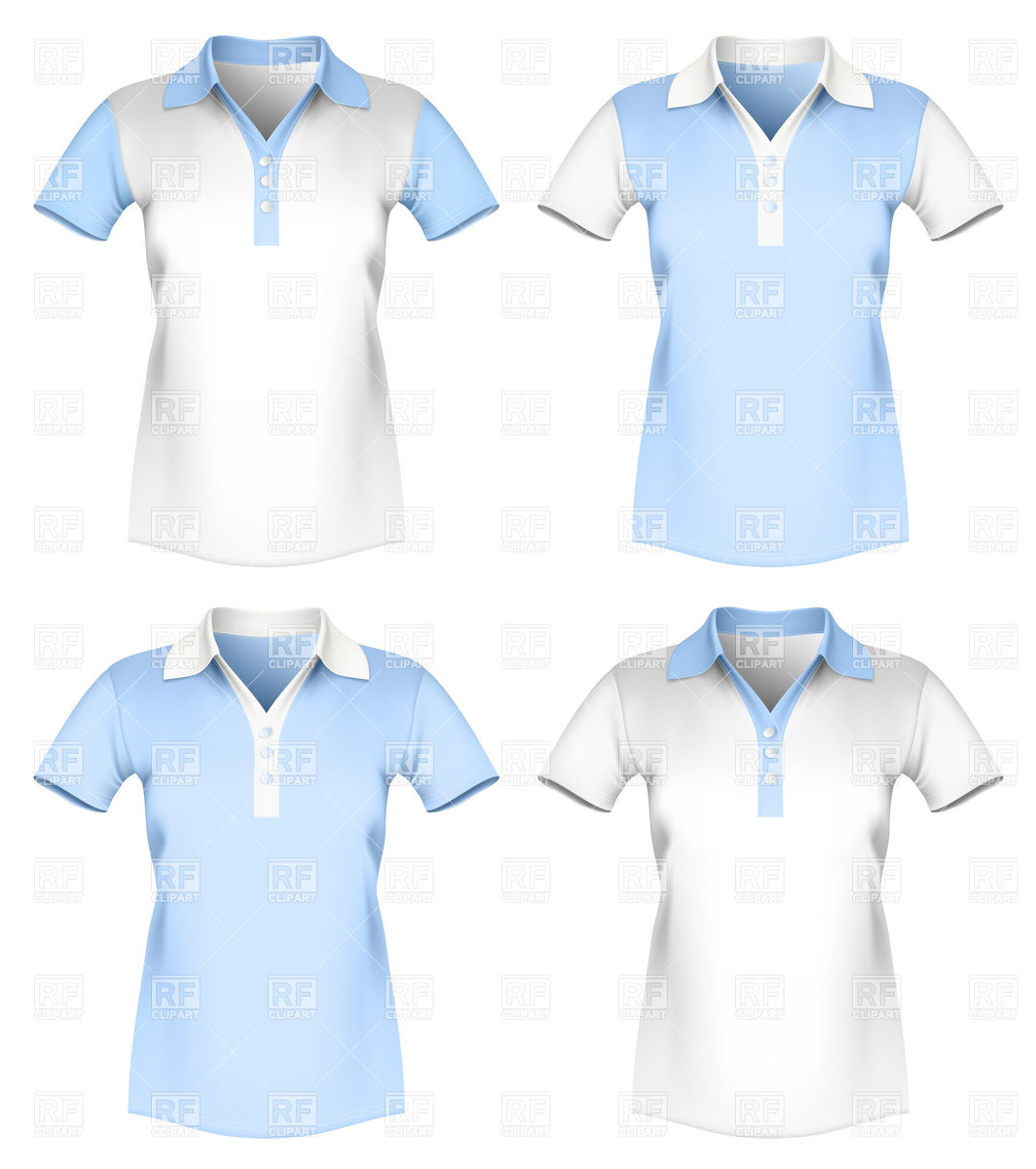 Women Polo Shirt Template