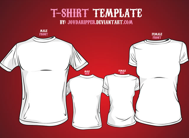 Women T-Shirt Template Vector