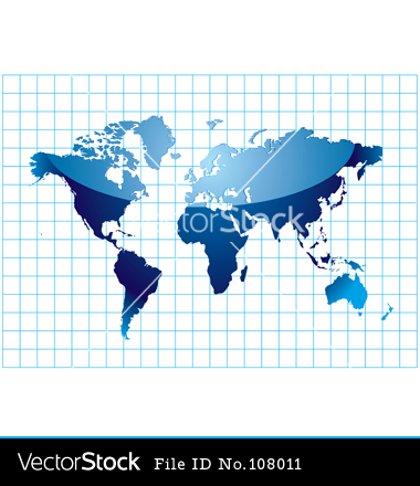 World Map Outline Vector