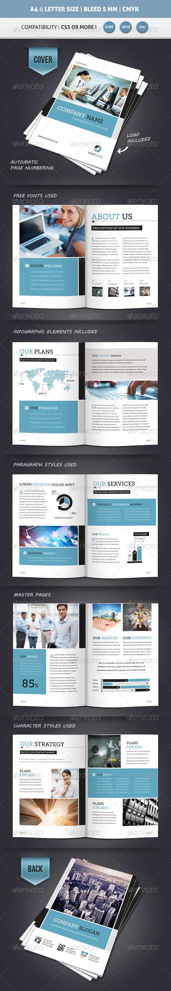 12 Pages Brochure Template InDesign