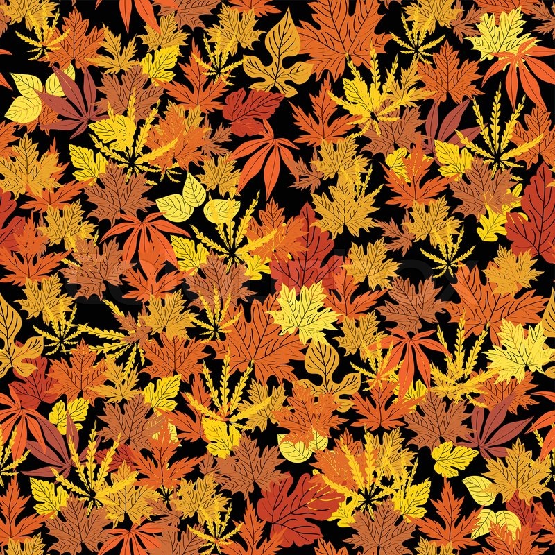 Abstract Fall Leaf Patterns