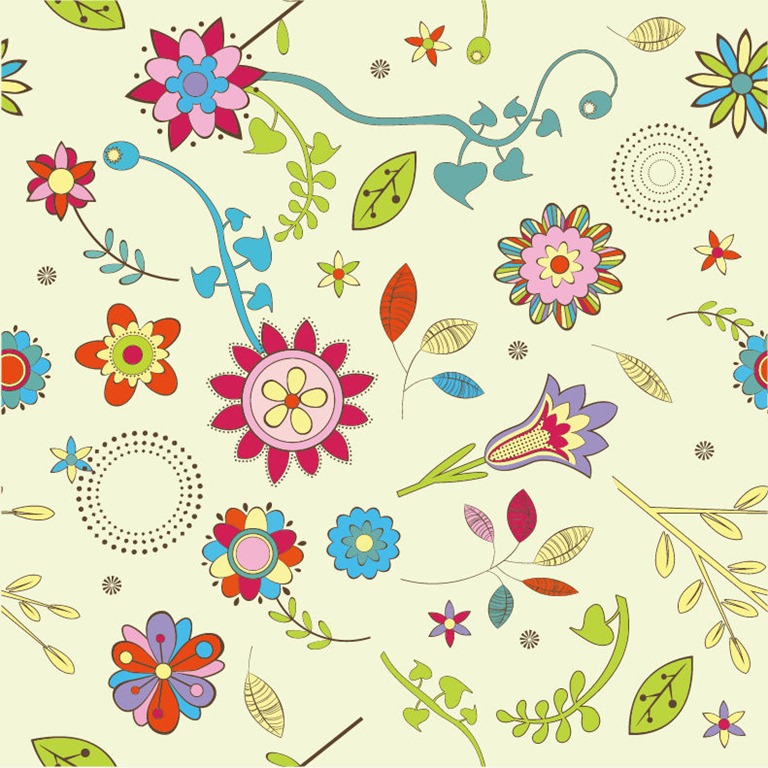 Abstract Flower Pattern