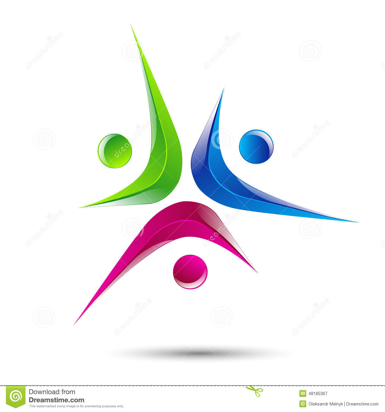 Abstract People Logo Designs