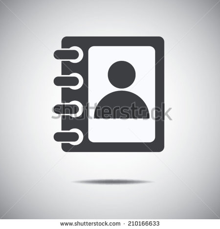 Address Book Icon Vector