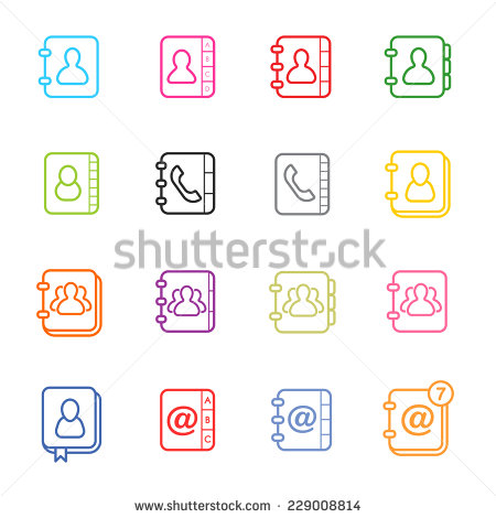 Address Book Icon Vector