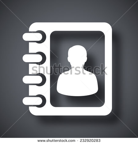 Address Book Icon Vector