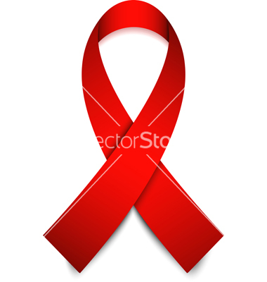 Aids Awareness Ribbon Vector