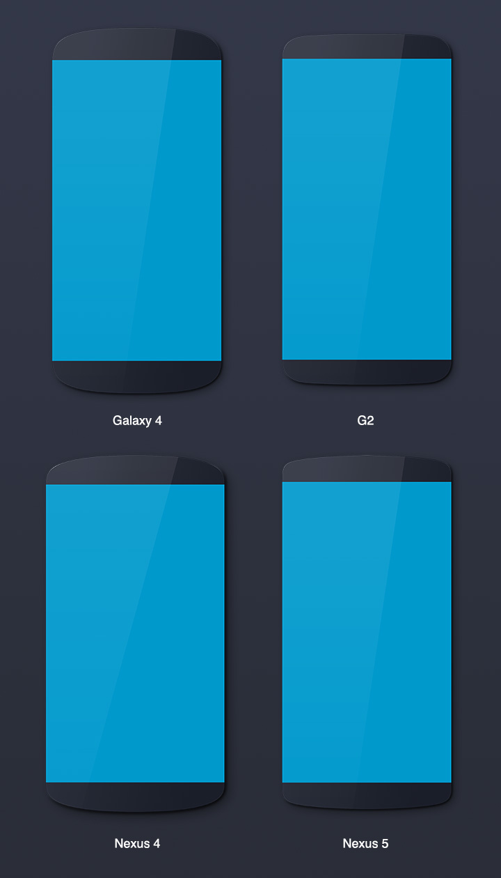 Android Device Mockups