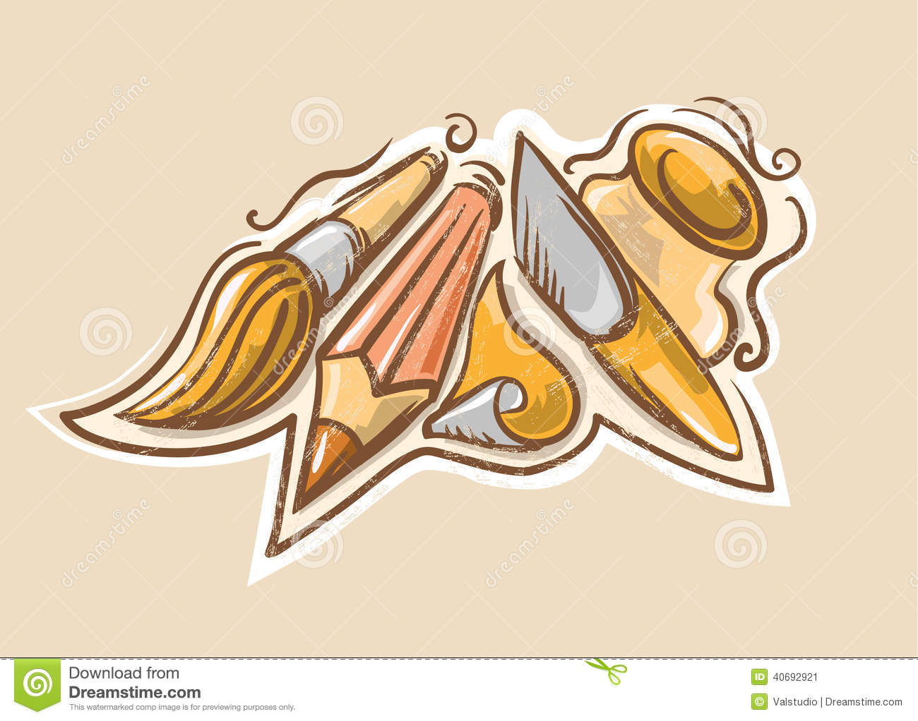 Art Supplies Illustration Art Supplies Illustration