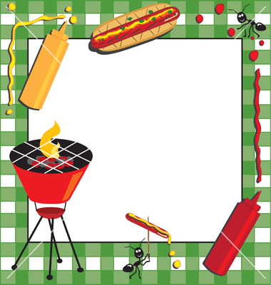 17 BBQ Border Template Images