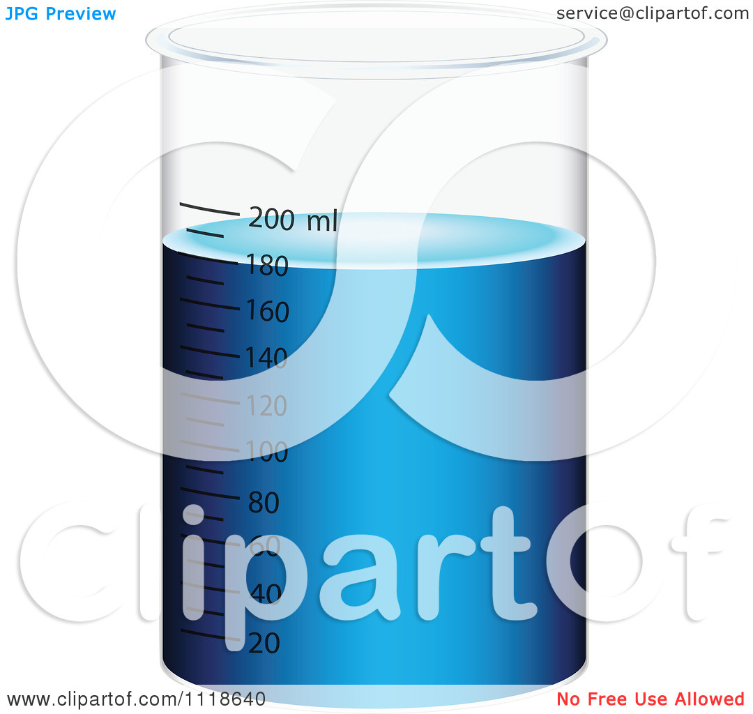Beaker with Liquid Blue