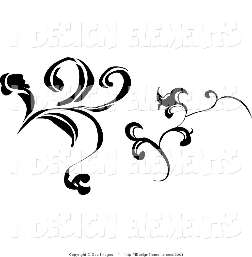 Black and White Designs Clip Art