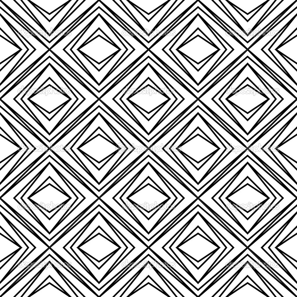 Black and White Geometric Design Pattern