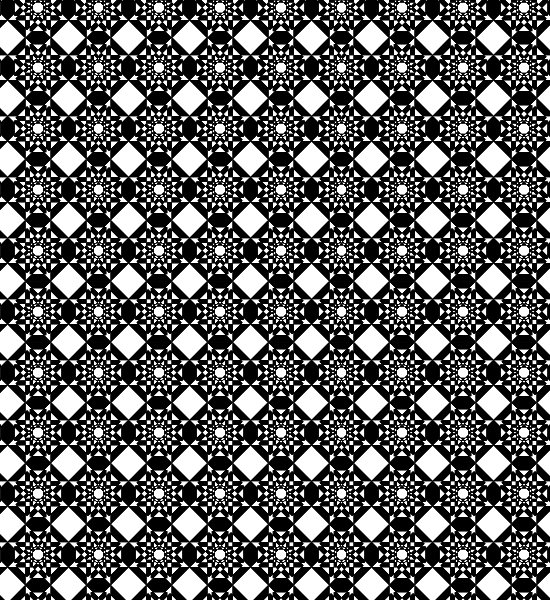 Black and White Geometric Pattern Vector