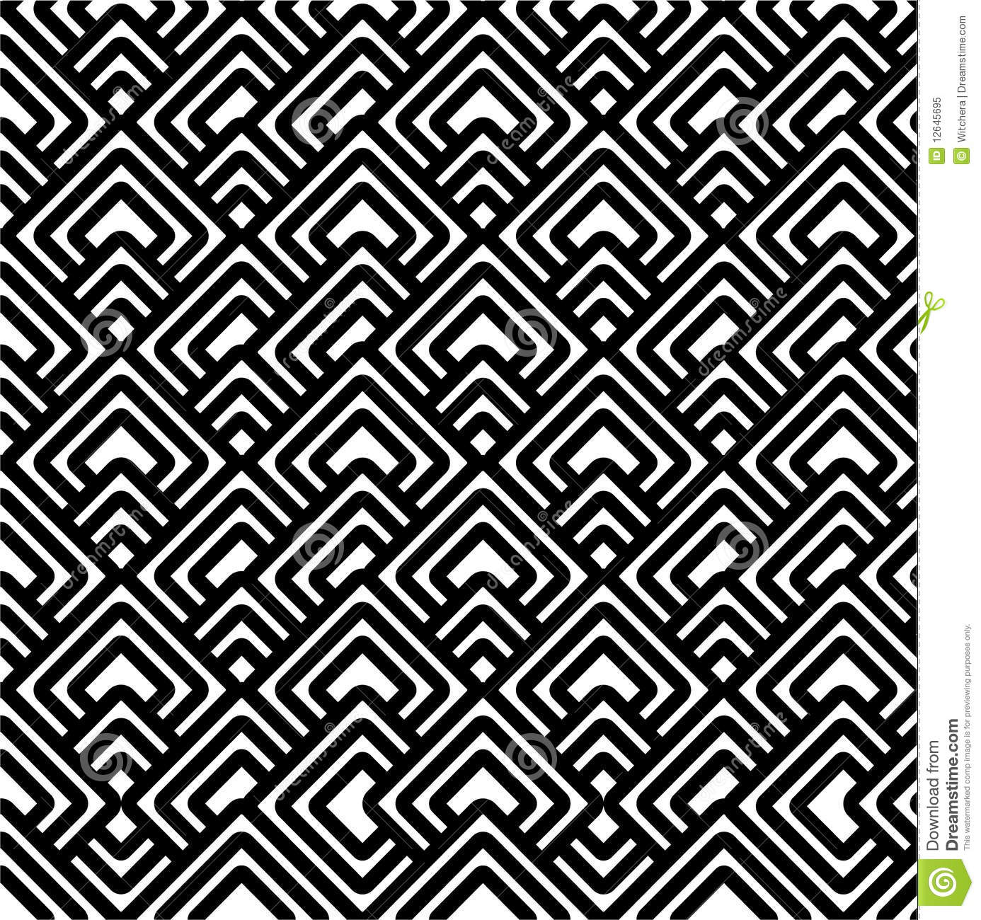 Black and White Geometric Patterns