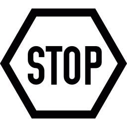 Black and White Stop Sign
