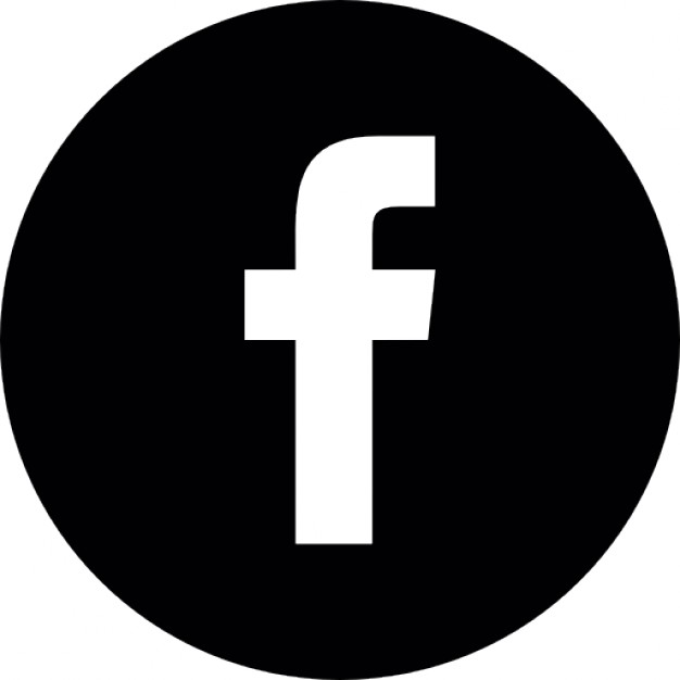 Black Round Facebook Icon