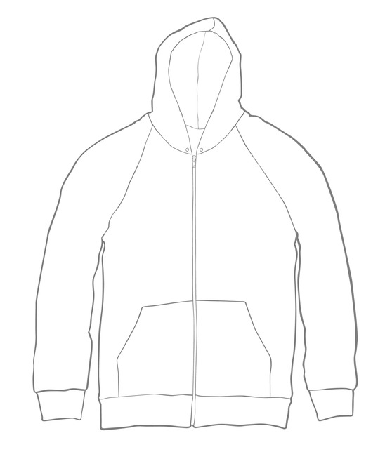 Blank Hoodie Template