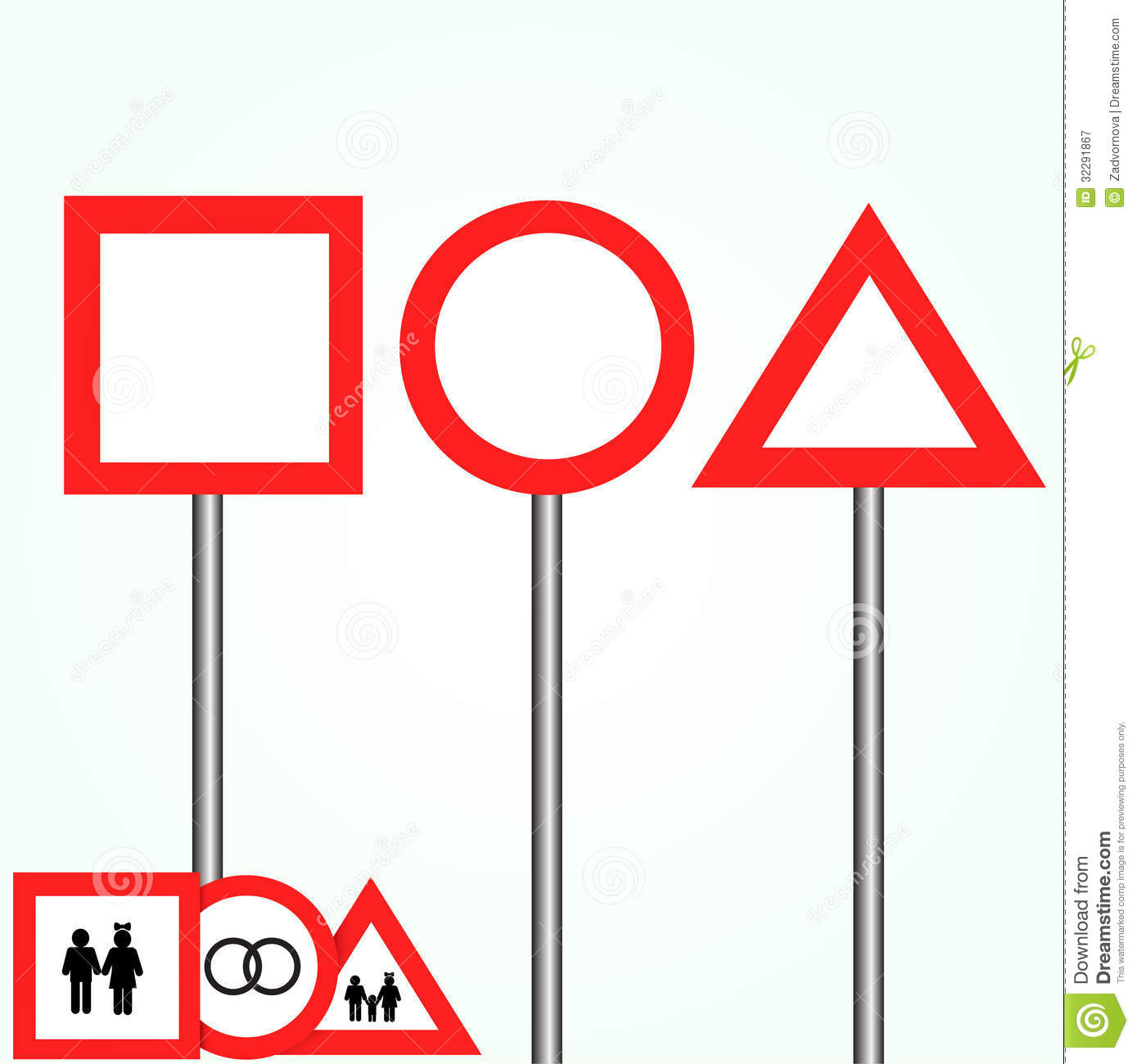 Blank Road Sign Vector