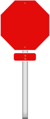 Blank Stop Sign