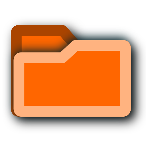 8 Orange Folder Icon Images