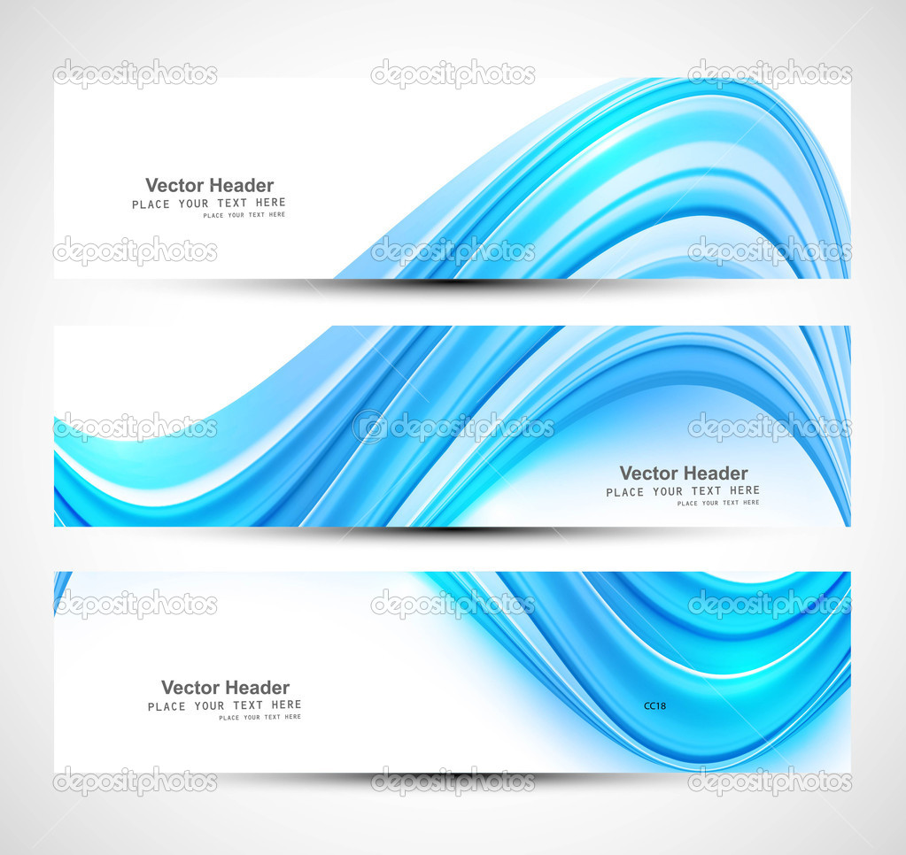 Blue Header for Website Design