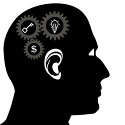 Brain Icon Head Silhouette