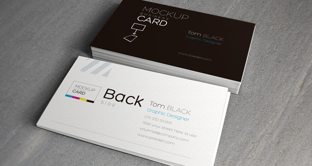 Business Card Mock Up Template PSD