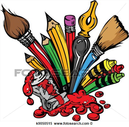 Cartoon Art Supplies