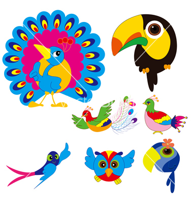 Cartoon Birds Vector