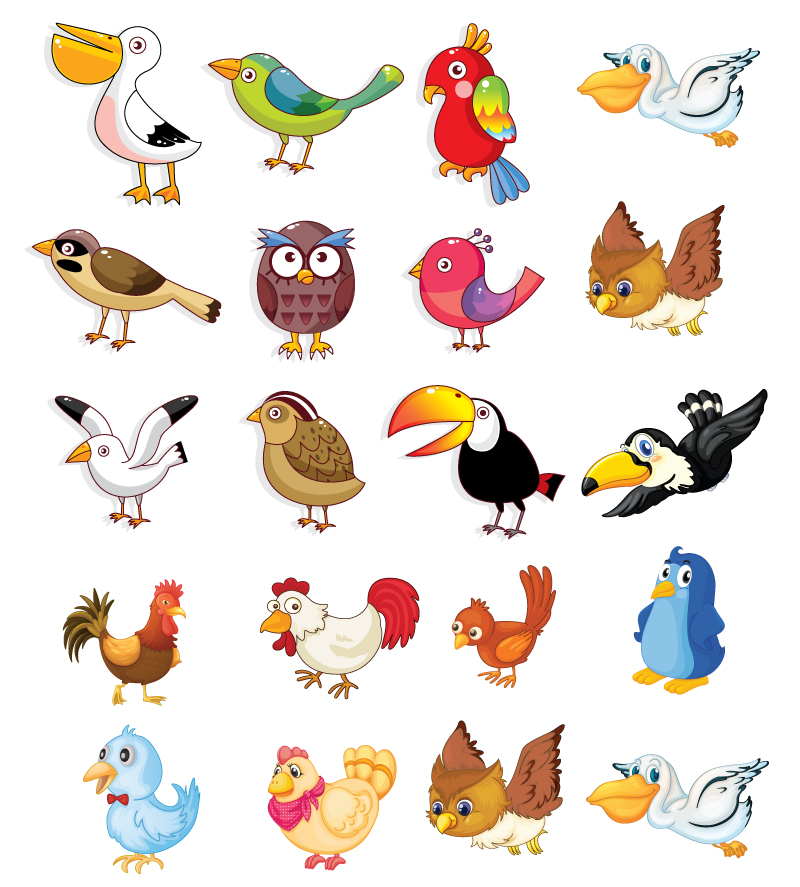 Cartoon Birds