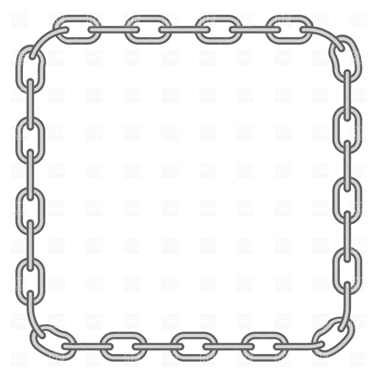 Chain Link Border Clip Art