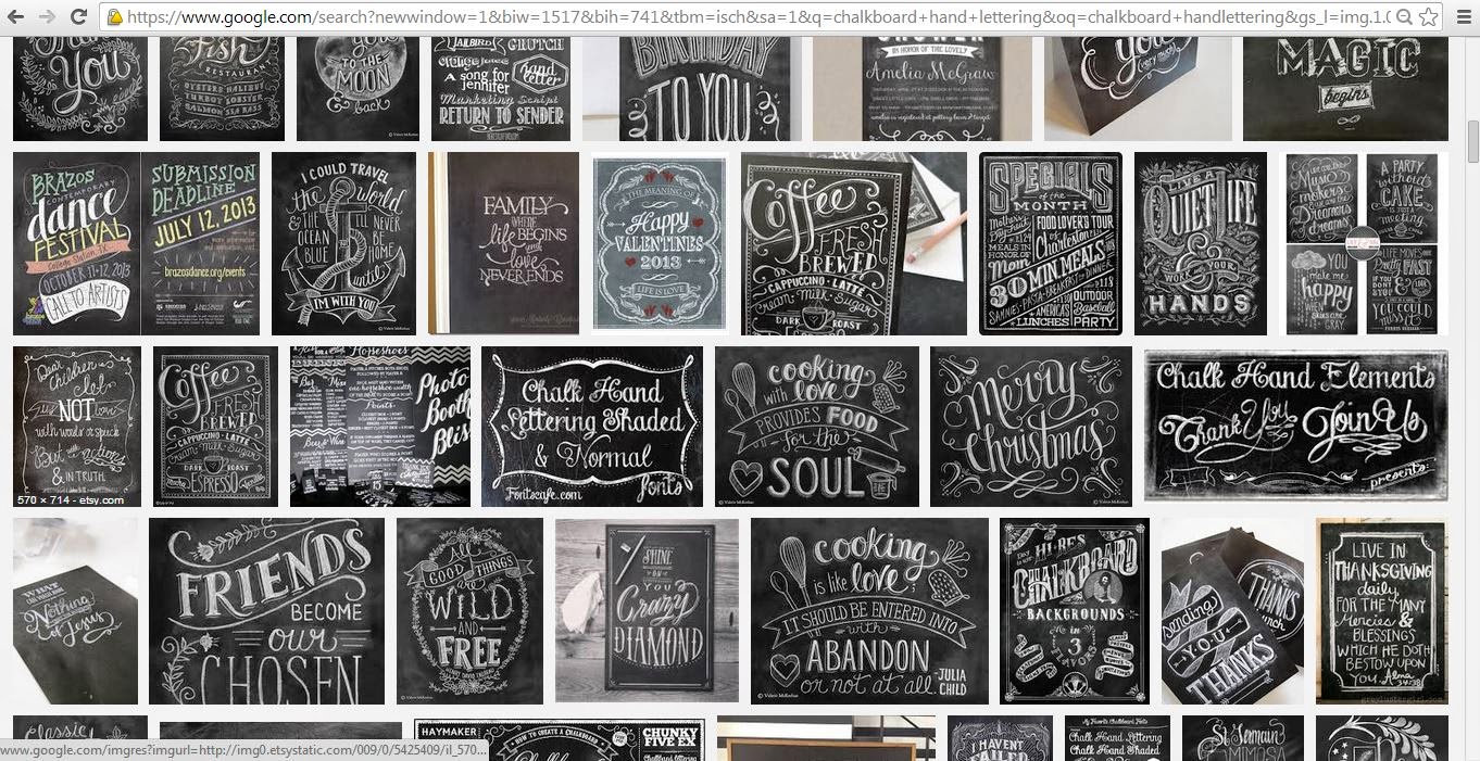 Chalkboard Hand Lettering Font