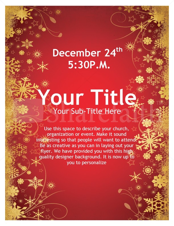 Christmas Flyer Template Word