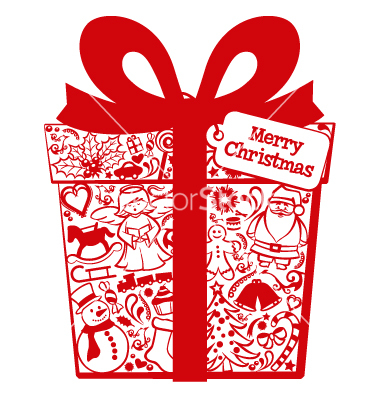 Christmas Gift Box Vector