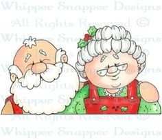 Christmas Santa and Mrs. Claus Clip Art