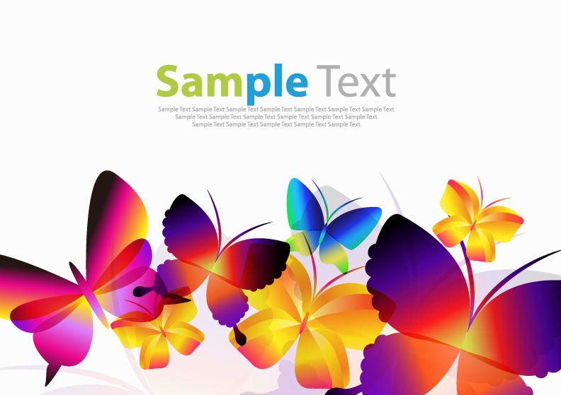Colorful Butterfly Vector Art Colorful Butterfly Vector Art