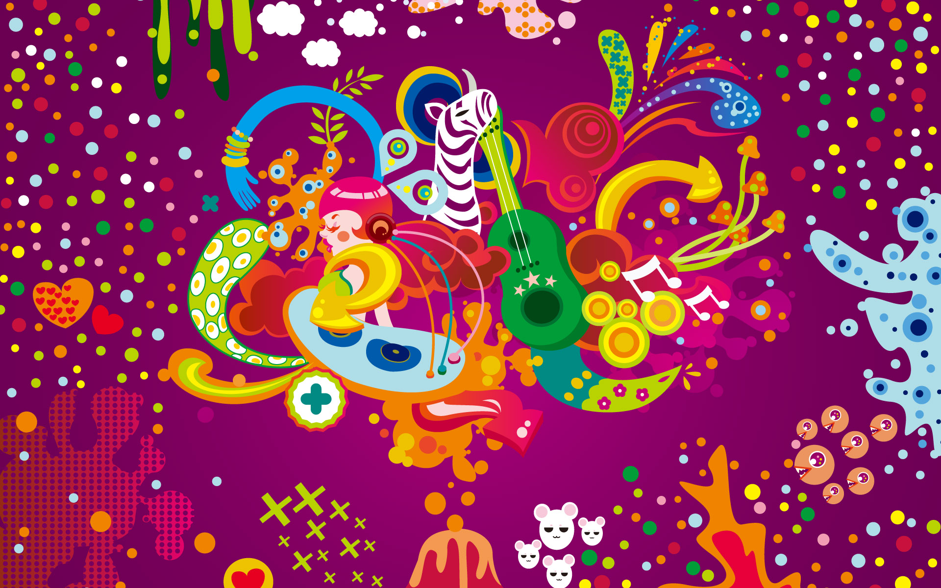 Colorful Desktop Backgrounds Psychedelic