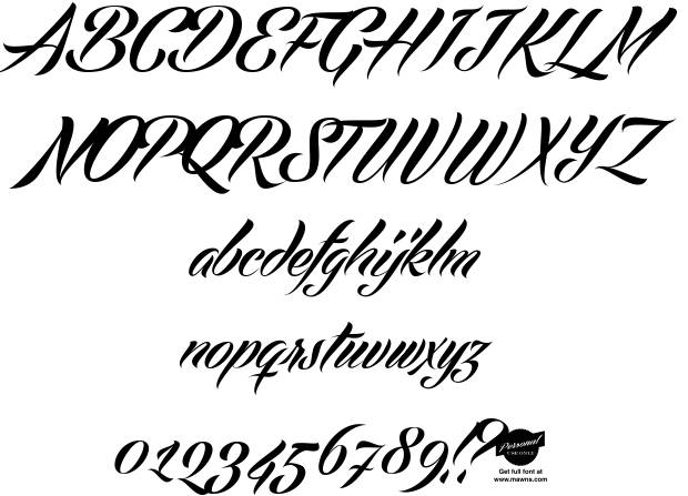 Commercial Script Font Commercial Script Font